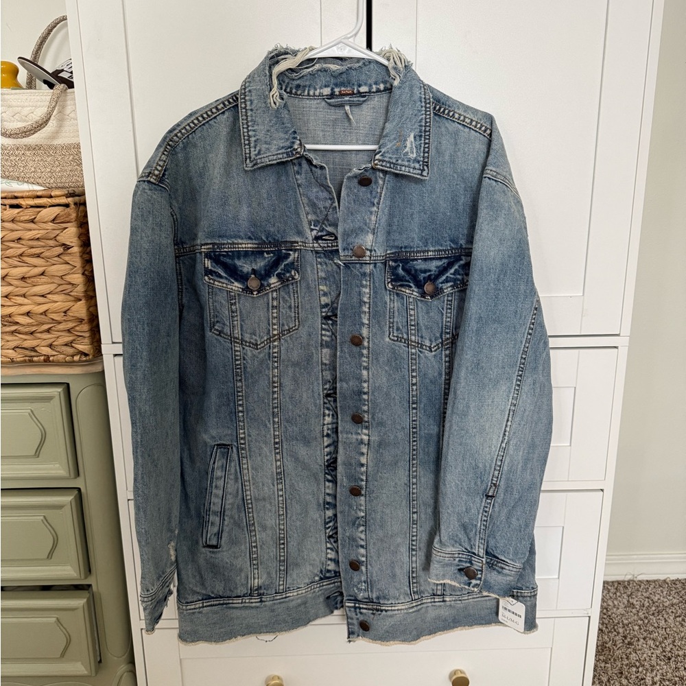 Free People Blue Denim Jacket